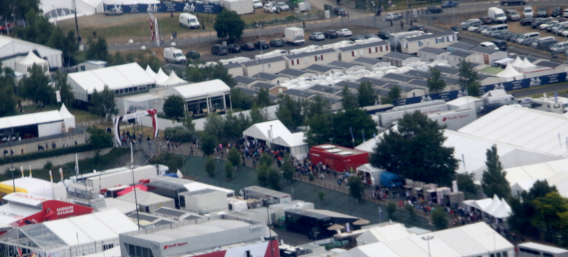 Illustration for article titled The 24 Hours Of Le Mans Is Unbelievable From The Air